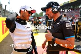 Pierre Gasly (FRA) Alpine F1 Team on the grid with John Howard (GBR) Alpine F1 Team Race Engineer. 01.09.2024. Formula 1 World Championship, Rd 16, Italian Grand Prix, Monza, Italy, Race Day.