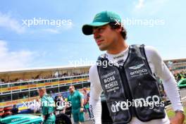 Lance Stroll (CDN) Aston Martin F1 Team on the grid. 01.09.2024. Formula 1 World Championship, Rd 16, Italian Grand Prix, Monza, Italy, Race Day.