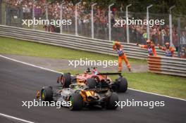 Race winner Charles Leclerc (MON) Ferrari SF-24 celebrates at the end of the race. 01.09.2024. Formula 1 World Championship, Rd 16, Italian Grand Prix, Monza, Italy, Race Day.