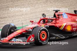 Race winner Charles Leclerc (MON) Ferrari SF-24 celebrates at the end of the race. 01.09.2024. Formula 1 World Championship, Rd 16, Italian Grand Prix, Monza, Italy, Race Day.