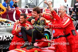 1st place Charles Leclerc (MON) Ferrari SF-24 celebrates with the team. 01.09.2024. Formula 1 World Championship, Rd 16, Italian Grand Prix, Monza, Italy, Race Day.