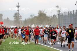 Circuit atmosphere - fans invade the circuit at the end of the race. 01.09.2024. Formula 1 World Championship, Rd 16, Italian Grand Prix, Monza, Italy, Race Day.