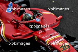 Race winner Charles Leclerc (MON) Ferrari SF-24 celebrates at the end of the race. 01.09.2024. Formula 1 World Championship, Rd 16, Italian Grand Prix, Monza, Italy, Race Day.