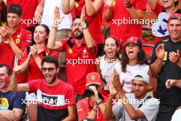 Circuit atmosphere - Ferrari fans in the grandstand. 01.09.2024. Formula 1 World Championship, Rd 16, Italian Grand Prix, Monza, Italy, Race Day.