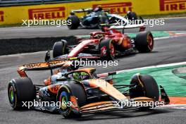 Lando Norris (GBR) McLaren MCL38. 01.09.2024. Formula 1 World Championship, Rd 16, Italian Grand Prix, Monza, Italy, Race Day.