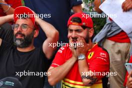 Circuit atmosphere - Ferrari fans in the grandstand. 01.09.2024. Formula 1 World Championship, Rd 16, Italian Grand Prix, Monza, Italy, Race Day.