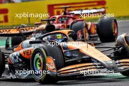 Oscar Piastri (AUS) McLaren MCL38. 01.09.2024. Formula 1 World Championship, Rd 16, Italian Grand Prix, Monza, Italy, Race Day.