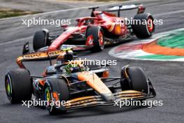 Lando Norris (GBR) McLaren MCL38. 01.09.2024. Formula 1 World Championship, Rd 16, Italian Grand Prix, Monza, Italy, Race Day.