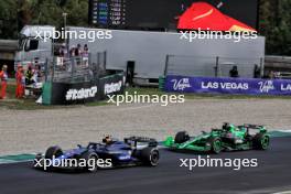 Franco Colapinto (ARG) Williams Racing FW46 and Valtteri Bottas (FIN) Sauber C44 battle for position. 01.09.2024. Formula 1 World Championship, Rd 16, Italian Grand Prix, Monza, Italy, Race Day.