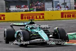 Lance Stroll (CDN) Aston Martin F1 Team AMR24. 01.09.2024. Formula 1 World Championship, Rd 16, Italian Grand Prix, Monza, Italy, Race Day.