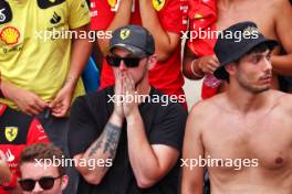 Circuit atmosphere - Ferrari fans in the grandstand. 01.09.2024. Formula 1 World Championship, Rd 16, Italian Grand Prix, Monza, Italy, Race Day.