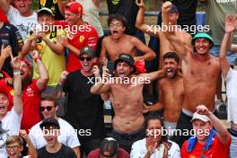 Circuit atmosphere - Ferrari fans celebrate in the grandstand. 01.09.2024. Formula 1 World Championship, Rd 16, Italian Grand Prix, Monza, Italy, Race Day.