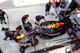 Max Verstappen (NLD) Red Bull Racing RB20 in the pits. 31.08.2024. Formula 1 World Championship, Rd 16, Italian Grand Prix, Monza, Italy, Qualifying Day.