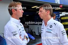 (L to R): James Matthews (GBR) Eden Rock Group CEO - Williams Racing Board Member with James Vowles (GBR) Williams Racing Team Principal. 31.08.2024. Formula 1 World Championship, Rd 16, Italian Grand Prix, Monza, Italy, Qualifying Day.