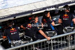 Christian Horner (GBR) Red Bull Racing Team Principal on the pit gantry. 31.08.2024. Formula 1 World Championship, Rd 16, Italian Grand Prix, Monza, Italy, Qualifying Day.