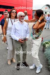 (L to R): Fabiana Flosi (BRA) with Bernie Ecclestone (GBR) and Silvia Domenicali (ITA). 31.08.2024. Formula 1 World Championship, Rd 16, Italian Grand Prix, Monza, Italy, Qualifying Day.