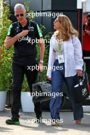 Alessandro Alunni Bravi (ITA) Sauber Managing Director and Team Representative and family. 31.08.2024. Formula 1 World Championship, Rd 16, Italian Grand Prix, Monza, Italy, Qualifying Day.