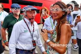 (L to R): Jackie Stewart (GBR) with Silvia Domenicali (ITA). 31.08.2024. Formula 1 World Championship, Rd 16, Italian Grand Prix, Monza, Italy, Qualifying Day.