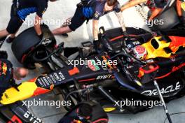 Max Verstappen (NLD) Red Bull Racing RB20 in the pits. 31.08.2024. Formula 1 World Championship, Rd 16, Italian Grand Prix, Monza, Italy, Qualifying Day.