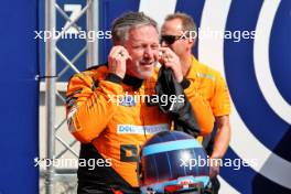 Zak Brown (USA) McLaren Executive Director after driving the McLaren MP2/27A. 01.09.2024. Formula 1 World Championship, Rd 16, Italian Grand Prix, Monza, Italy, Race Day.