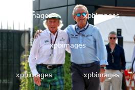 (L to R): Jackie Stewart (GBR) with Jacky Ickx (BEL). 01.09.2024. Formula 1 World Championship, Rd 16, Italian Grand Prix, Monza, Italy, Race Day.