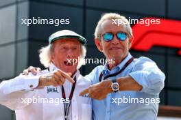 (L to R): Jackie Stewart (GBR) with Jacky Ickx (BEL). 01.09.2024. Formula 1 World Championship, Rd 16, Italian Grand Prix, Monza, Italy, Race Day.