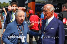 (L to R): Jean Todt (FRA) FIA President with Dr. Angelo Sticchi Damiani (ITA) Aci Csai President. 01.09.2024. Formula 1 World Championship, Rd 16, Italian Grand Prix, Monza, Italy, Race Day.