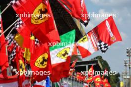 Circuit atmosphere - Ferrari fans in the grandstand. 01.09.2024. Formula 1 World Championship, Rd 16, Italian Grand Prix, Monza, Italy, Race Day.