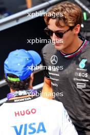 George Russell (GBR) Mercedes AMG F1 on the drivers' parade. 01.09.2024. Formula 1 World Championship, Rd 16, Italian Grand Prix, Monza, Italy, Race Day.