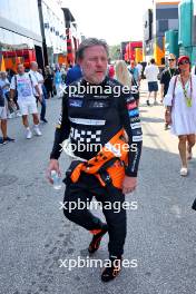 Zak Brown (USA) McLaren Executive Director. 01.09.2024. Formula 1 World Championship, Rd 16, Italian Grand Prix, Monza, Italy, Race Day.