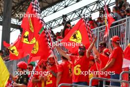 Circuit atmosphere - Ferrari fans in the grandstand. 01.09.2024. Formula 1 World Championship, Rd 16, Italian Grand Prix, Monza, Italy, Race Day.