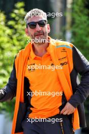 Andrea Stella (ITA) McLaren Team Principal. 29.08.2024. Formula 1 World Championship, Rd 16, Italian Grand Prix, Monza, Italy, Preparation Day.