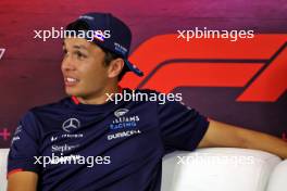 Alexander Albon (THA) Williams Racing in the FIA Press Conference. 29.08.2024. Formula 1 World Championship, Rd 16, Italian Grand Prix, Monza, Italy, Preparation Day.