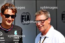 (L to R): George Russell (GBR) Mercedes AMG F1 with Bernd Maylander (GER) FIA Safety Car Driver. 29.08.2024. Formula 1 World Championship, Rd 16, Italian Grand Prix, Monza, Italy, Preparation Day.