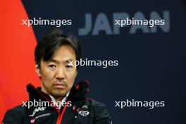 Ayao Komatsu (JPN) Haas F1 Team Principal in the FIA Press Conference. 05.04.2024. Formula 1 World Championship, Rd 4, Japanese Grand Prix, Suzuka, Japan, Practice Day.