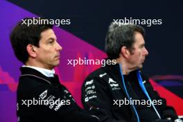 Toto Wolff (GER) Mercedes AMG F1 Shareholder and Executive Director in the FIA Press Conference. 05.04.2024. Formula 1 World Championship, Rd 4, Japanese Grand Prix, Suzuka, Japan, Practice Day.