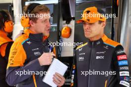 (L to R): Andrew Jarvis (GBR) McLaren Performance Engineer with Lando Norris (GBR) McLaren. 05.04.2024. Formula 1 World Championship, Rd 4, Japanese Grand Prix, Suzuka, Japan, Practice Day.