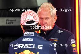 Sergio Perez (MEX) Red Bull Racing with Dr Helmut Marko (AUT) Red Bull Motorsport Consultant. 05.04.2024. Formula 1 World Championship, Rd 4, Japanese Grand Prix, Suzuka, Japan, Practice Day.