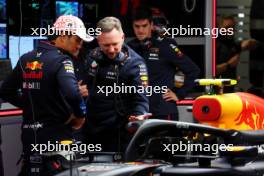 (L to R): Sergio Perez (MEX) Red Bull Racing RB20 and Christian Horner (GBR) Red Bull Racing Team Principal. 05.04.2024. Formula 1 World Championship, Rd 4, Japanese Grand Prix, Suzuka, Japan, Practice Day.