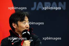 Ayao Komatsu (JPN) Haas F1 Team Principal in the FIA Press Conference. 05.04.2024. Formula 1 World Championship, Rd 4, Japanese Grand Prix, Suzuka, Japan, Practice Day.