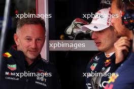 (L to R): Christian Horner (GBR) Red Bull Racing Team Principal with Max Verstappen (NLD) Red Bull Racing. 05.04.2024. Formula 1 World Championship, Rd 4, Japanese Grand Prix, Suzuka, Japan, Practice Day.