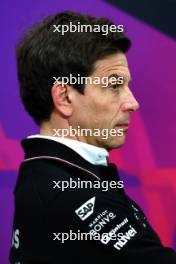 Toto Wolff (GER) Mercedes AMG F1 Shareholder and Executive Director in the FIA Press Conference. 05.04.2024. Formula 1 World Championship, Rd 4, Japanese Grand Prix, Suzuka, Japan, Practice Day.