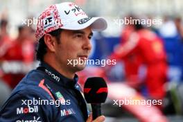 Second placed Sergio Perez (MEX) Red Bull Racing in parc ferme. 07.04.2024. Formula 1 World Championship, Rd 4, Japanese Grand Prix, Suzuka, Japan, Race Day.