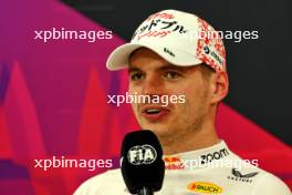 Max Verstappen (NLD) Red Bull Racing, in the post race FIA Press Conference. 07.04.2024. Formula 1 World Championship, Rd 4, Japanese Grand Prix, Suzuka, Japan, Race Day.