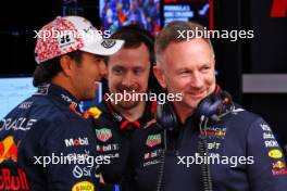 (L to R): Sergio Perez (MEX) Red Bull Racing and Christian Horner (GBR) Red Bull Racing Team Principal. 06.04.2024. Formula 1 World Championship, Rd 4, Japanese Grand Prix, Suzuka, Japan, Qualifying Day.