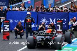 Max Verstappen (NLD) Red Bull Racing RB20 celebrates his pole position in qualifying parc ferme. 06.04.2024. Formula 1 World Championship, Rd 4, Japanese Grand Prix, Suzuka, Japan, Qualifying Day.