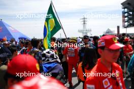 Circuit atmosphere - Ayrton Senna fan. 07.04.2024. Formula 1 World Championship, Rd 4, Japanese Grand Prix, Suzuka, Japan, Race Day.