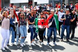 Circuit atmosphere - Sergio Perez (MEX) Red Bull Racing fans. 07.04.2024. Formula 1 World Championship, Rd 4, Japanese Grand Prix, Suzuka, Japan, Race Day.