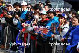 Circuit atmosphere - Alpine F1 Team fans. 04.04.2024. Formula 1 World Championship, Rd 4, Japanese Grand Prix, Suzuka, Japan, Preparation Day.