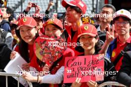 Circuit atmosphere - Ferrari fans. 04.04.2024. Formula 1 World Championship, Rd 4, Japanese Grand Prix, Suzuka, Japan, Preparation Day.